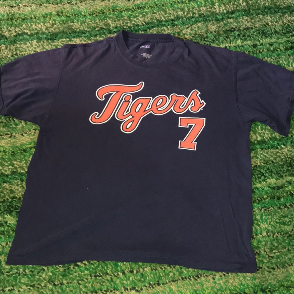 Detroit Tigers Graphic Crew Neck T-Shirt - #7 Ivan Rodriguez